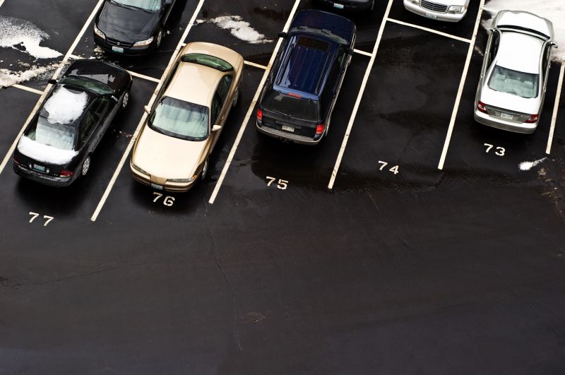 Completed Parking Lot Sealant